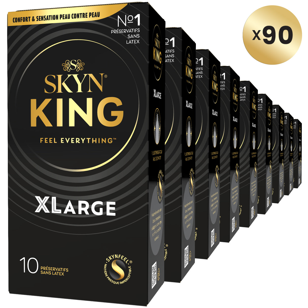 SKYN KING XLarge Pack 90 Sans Latex