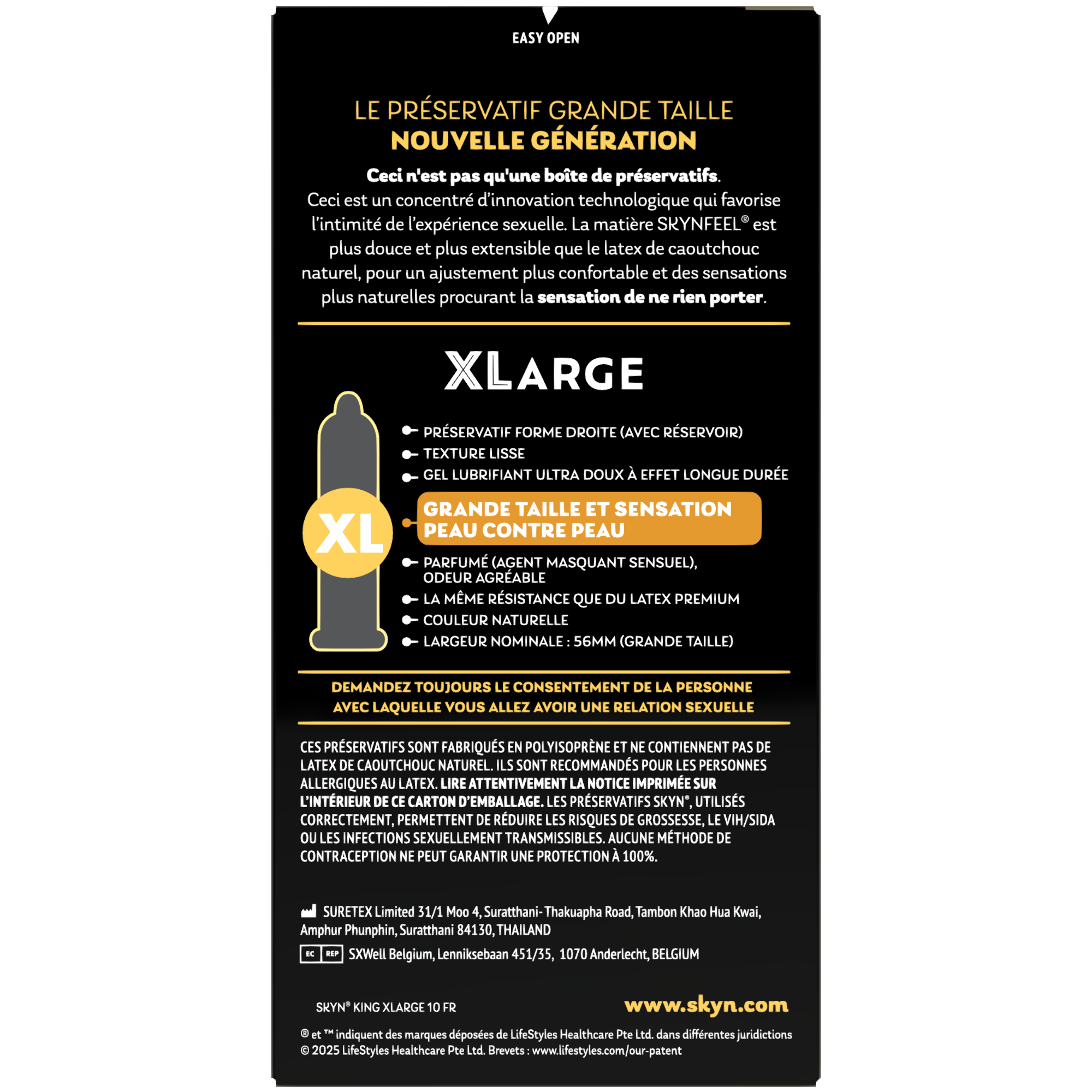 SKYN KING XLarge - Grande Taille