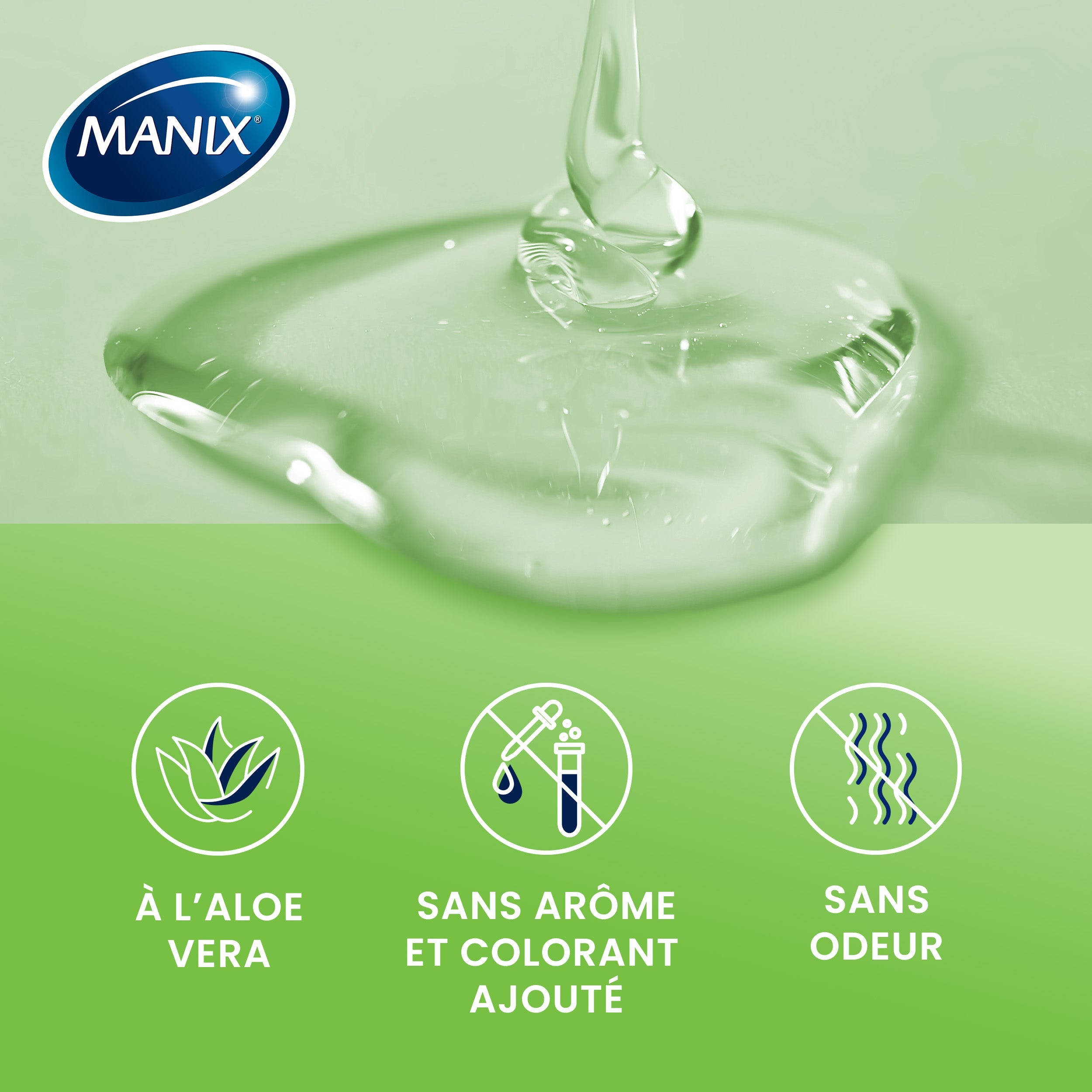 Manix AquaAloe - manixshopfr - Lubrifiants à base d'eau, aloe vera 80 ml