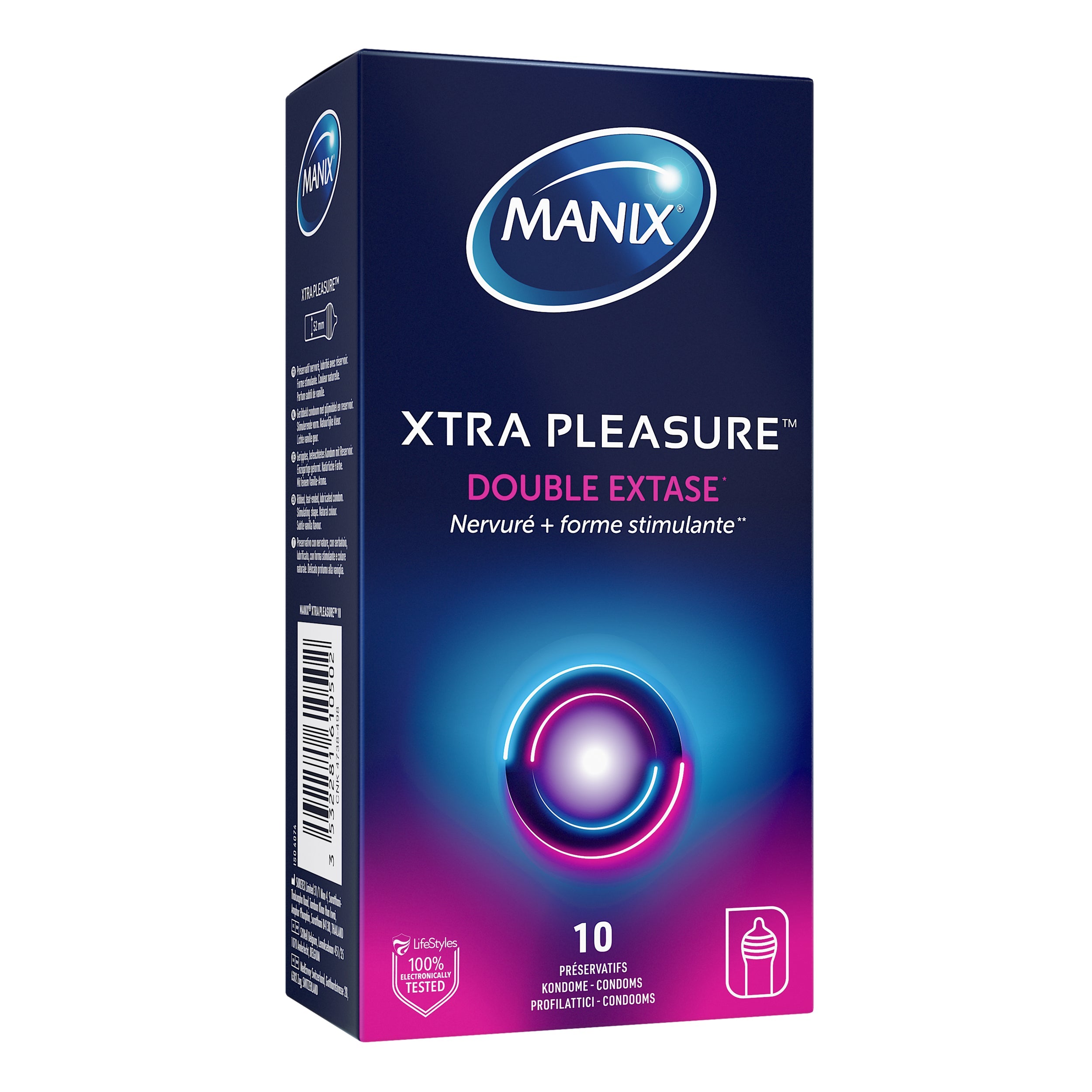Manix Xtra Pleasure Double Extase - manixshopfr - Préservatifs