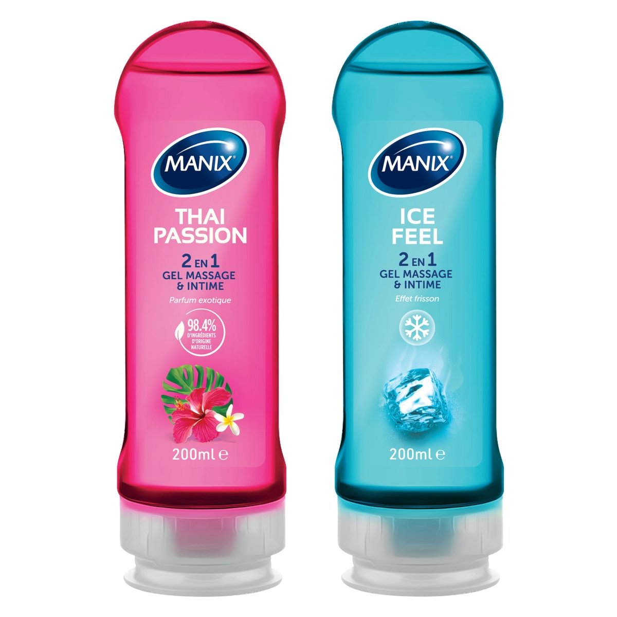 Pack Manix Massage - Gels Intimes & Massage 2 en 1 - ManixShop - Gel Intime & Massage 2 en 1
