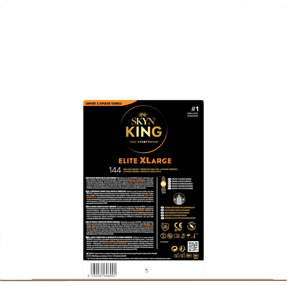 SKYN KING Elite XLarge - Grande Taille & Ultra Fin - ManixShop - Préservatifs