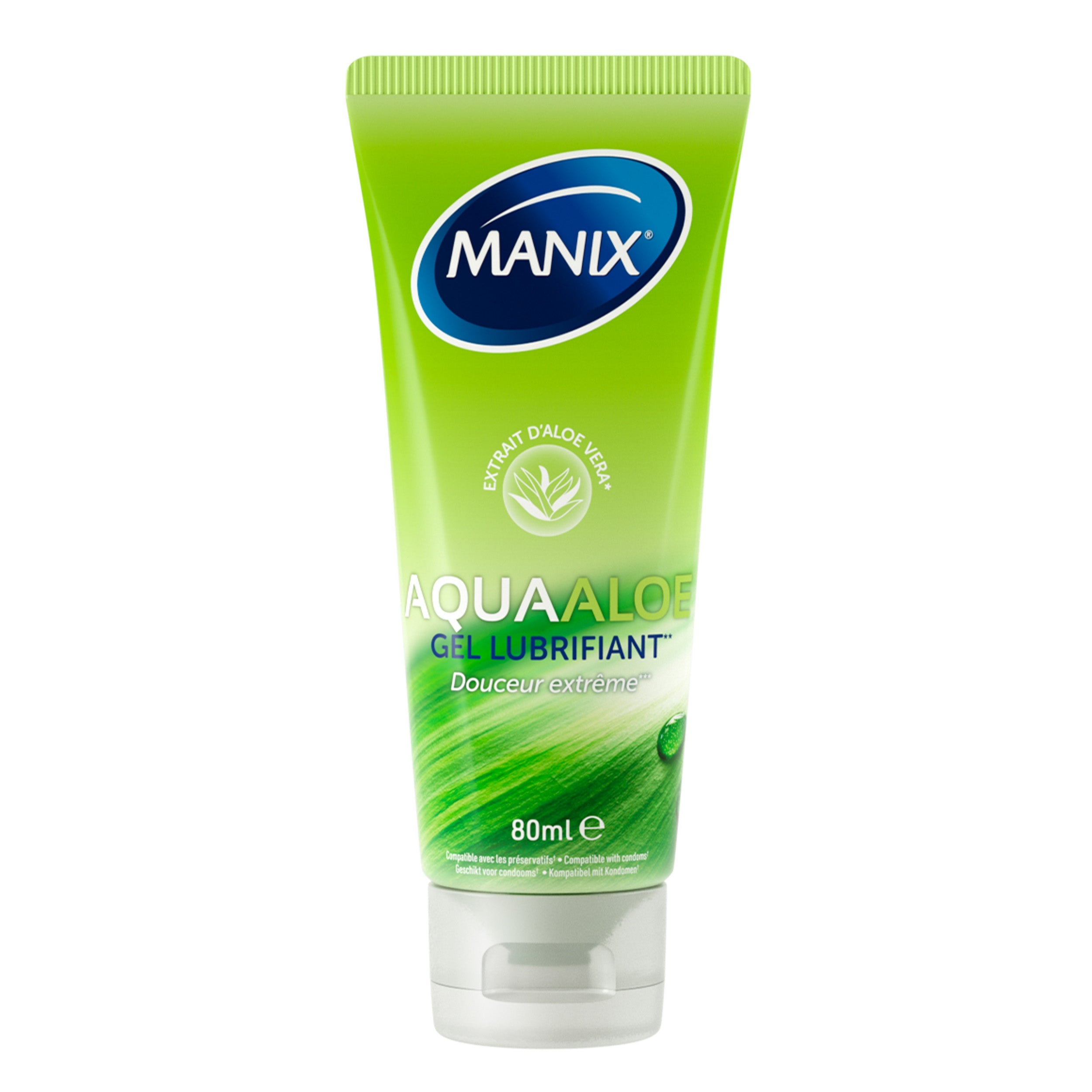 Manix AquaAloe - manixshopfr - Lubrifiants à base d'eau, aloe vera 80 ml