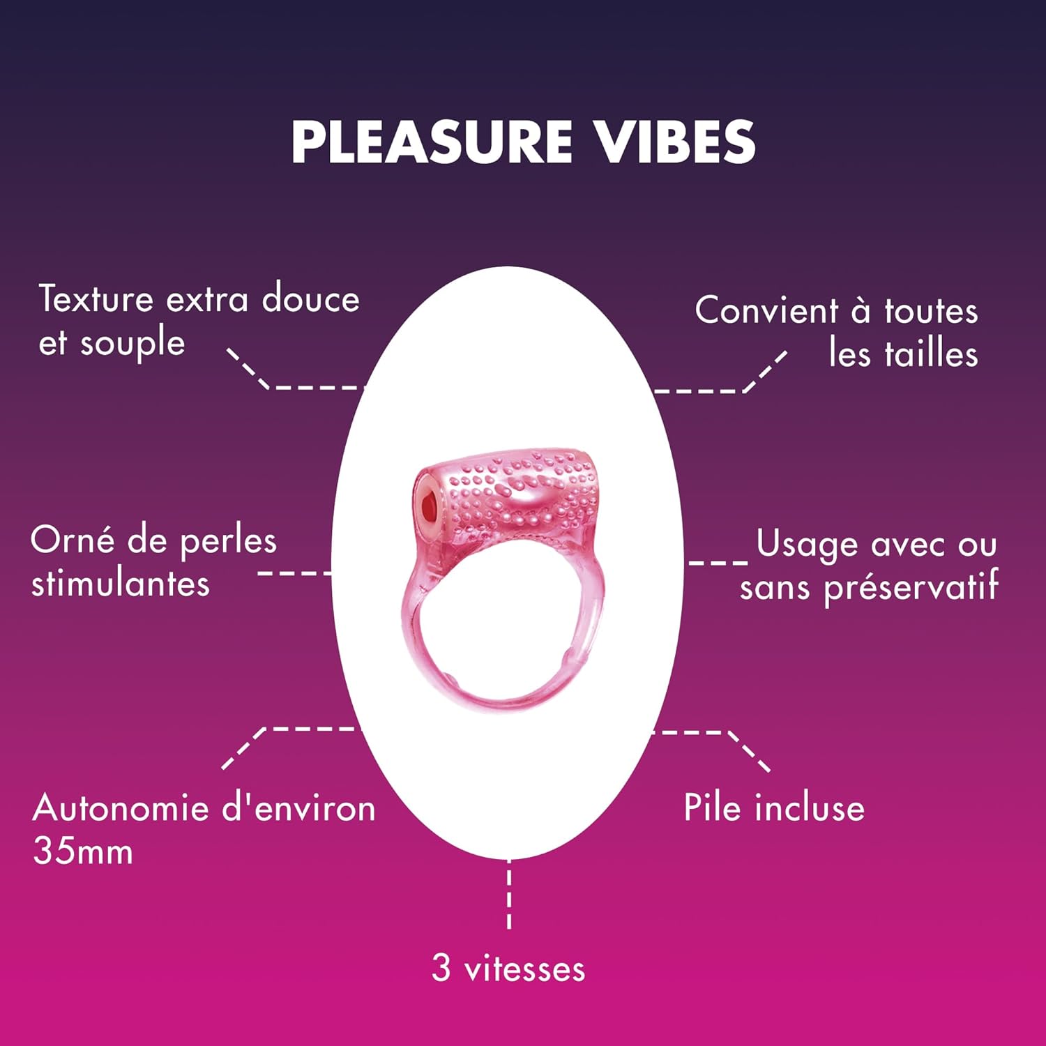 Manix Pleasure Vibes - manixshopfr - Anneau vibrant