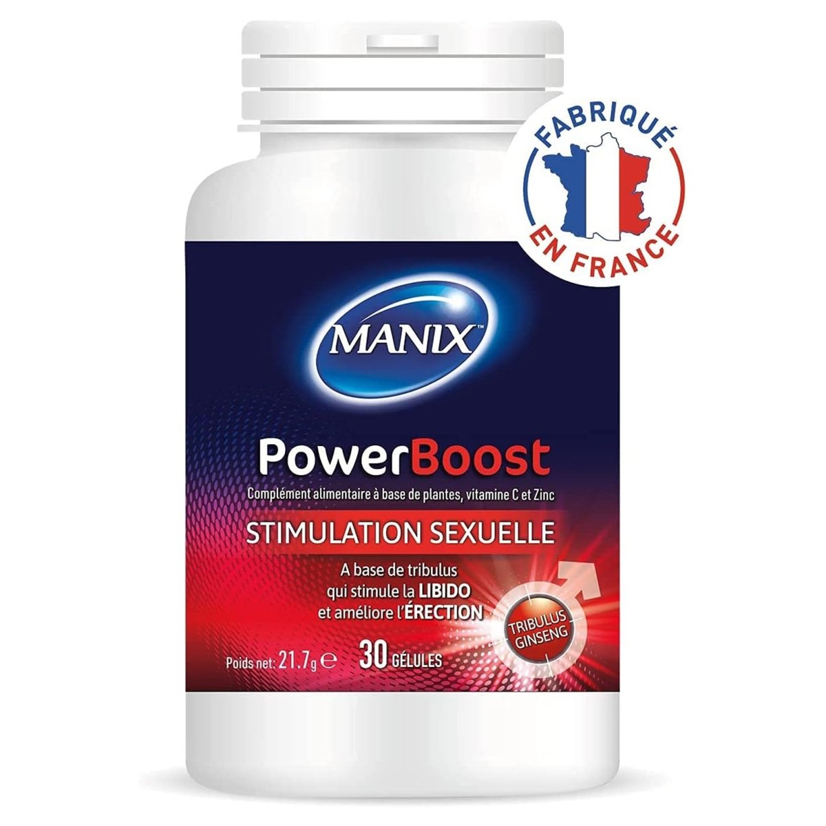 Manix Powerboost, 30 gélules - manixshopfr - Compléments alimentaires