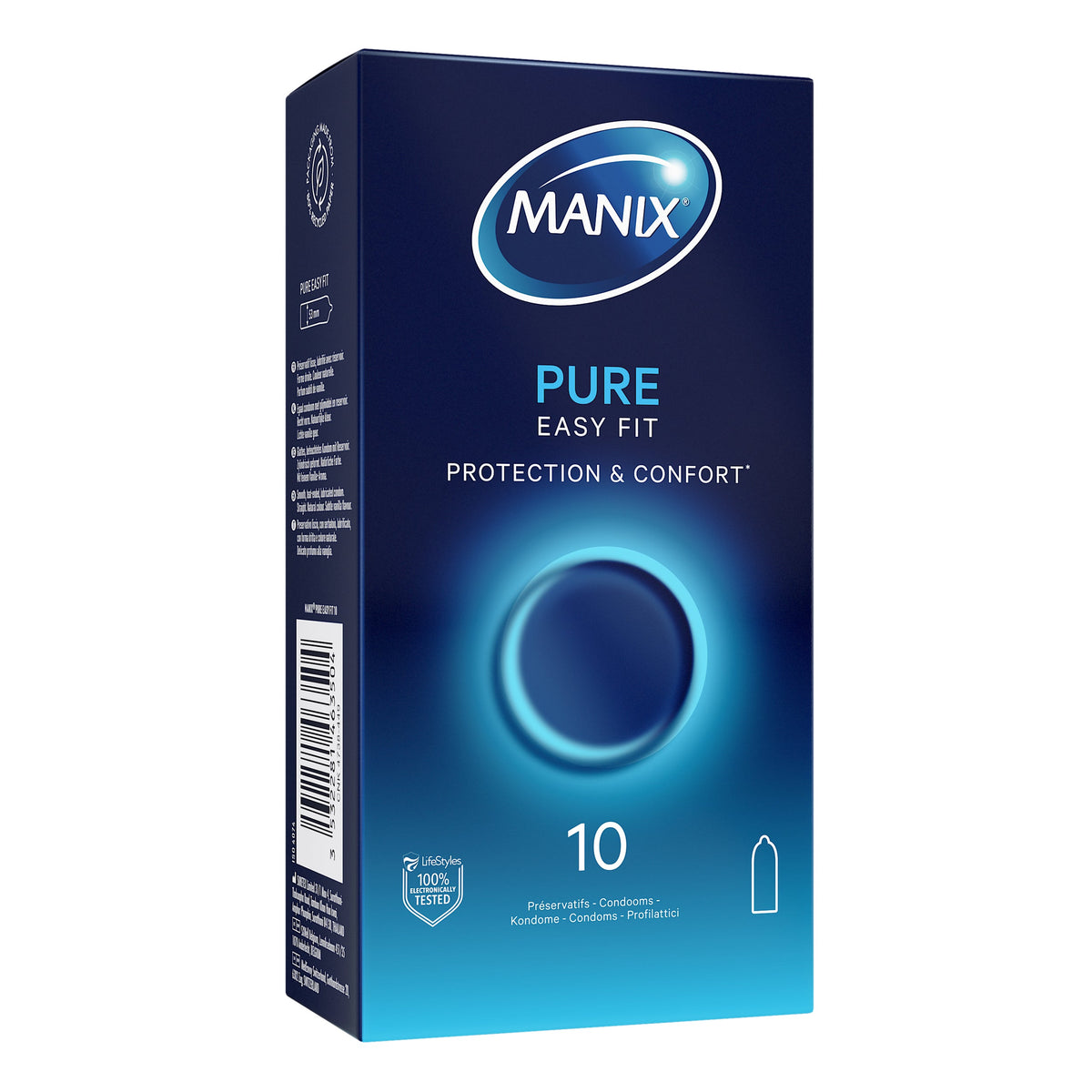 Manix Pure Easy Fit - Préservatif latex confort universel