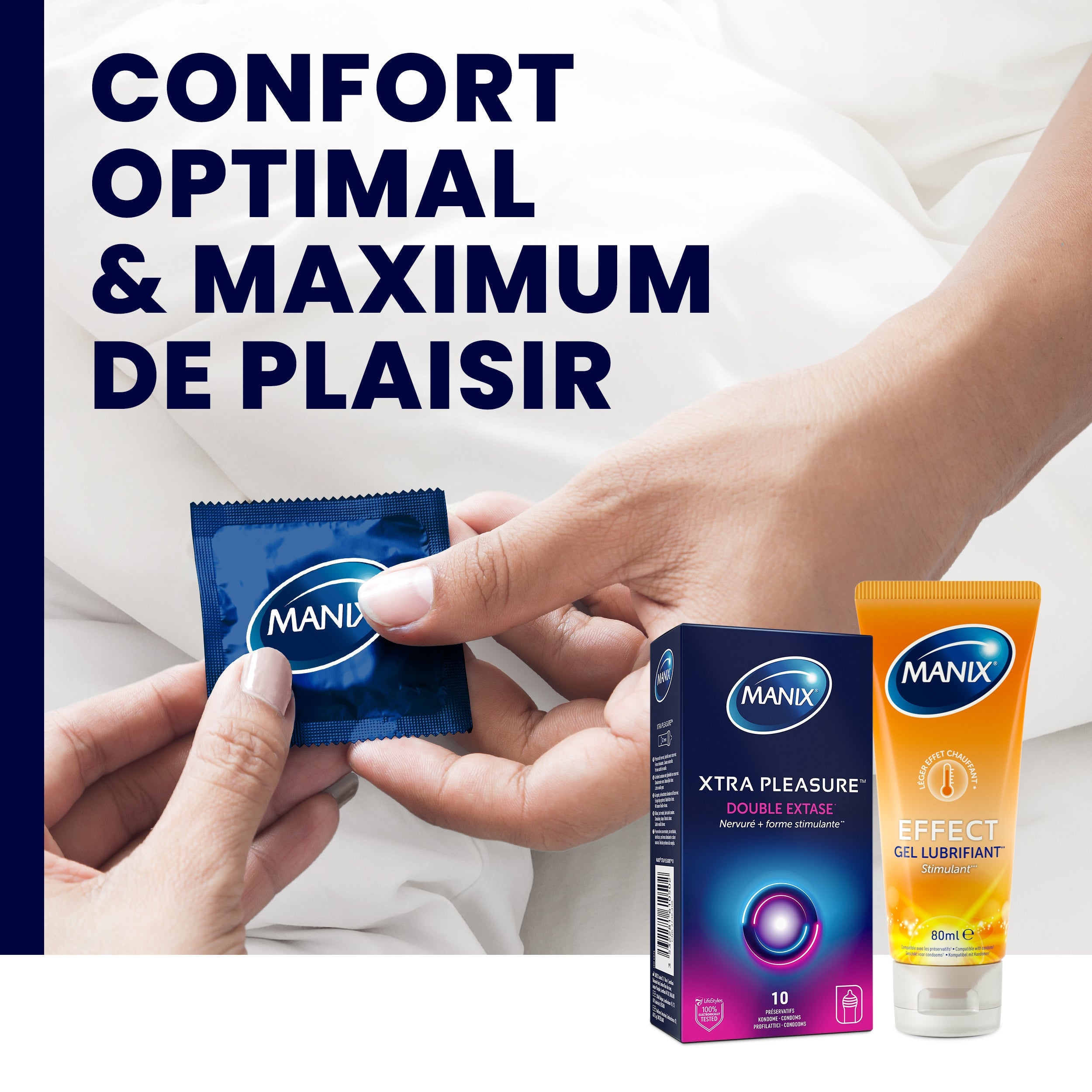Manix Xtra Pleasure Double Extase - manixshopfr - Préservatifs