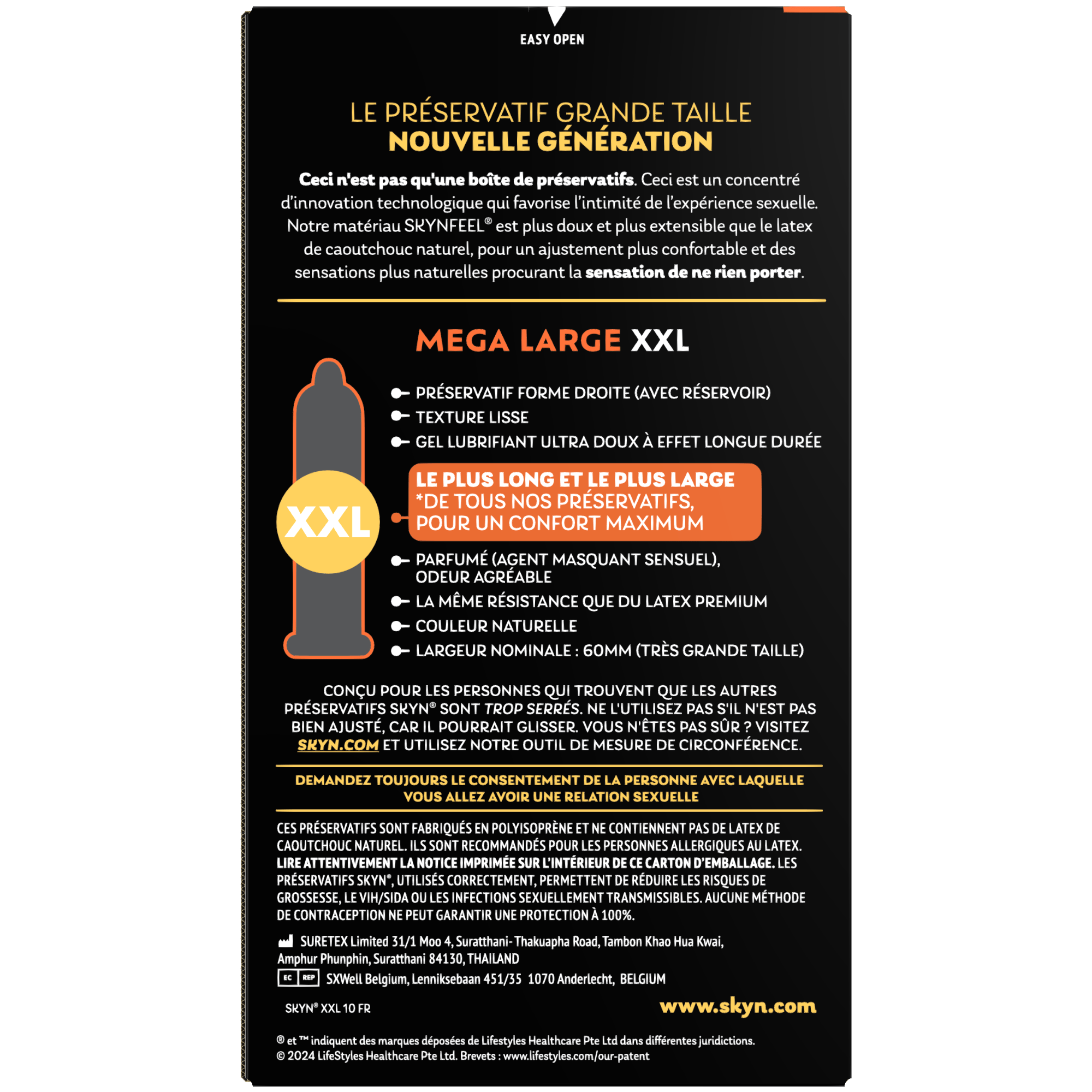 SKYN® Mega Large XXL - manixshopfr - Préservatifs