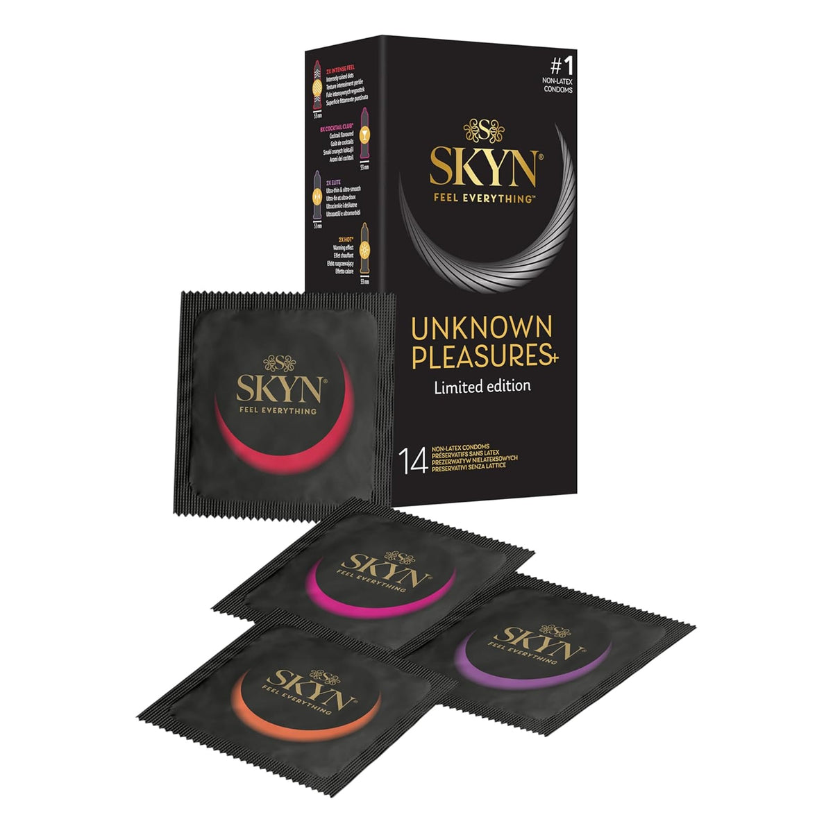 SKYN Unknown Pleasures mix of 14 condoms SKYN Unknown Pleasures mix of 14 condoms