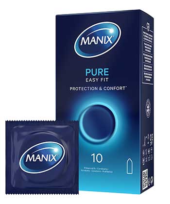 Manix Pure Easy Fit - 3,6,10,12+2,24,144 préservatifs